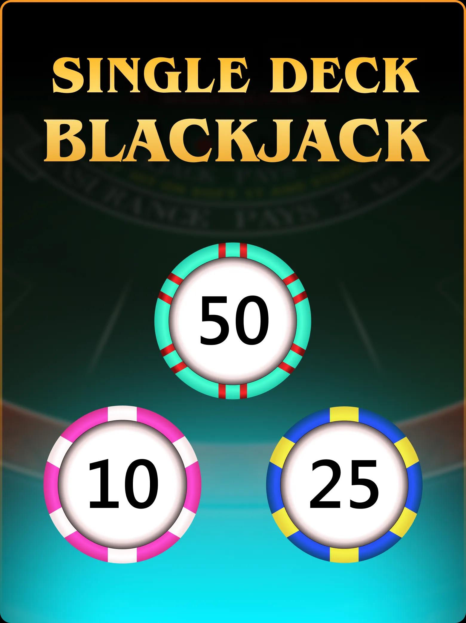 1 Seat Single Deck Blackjack